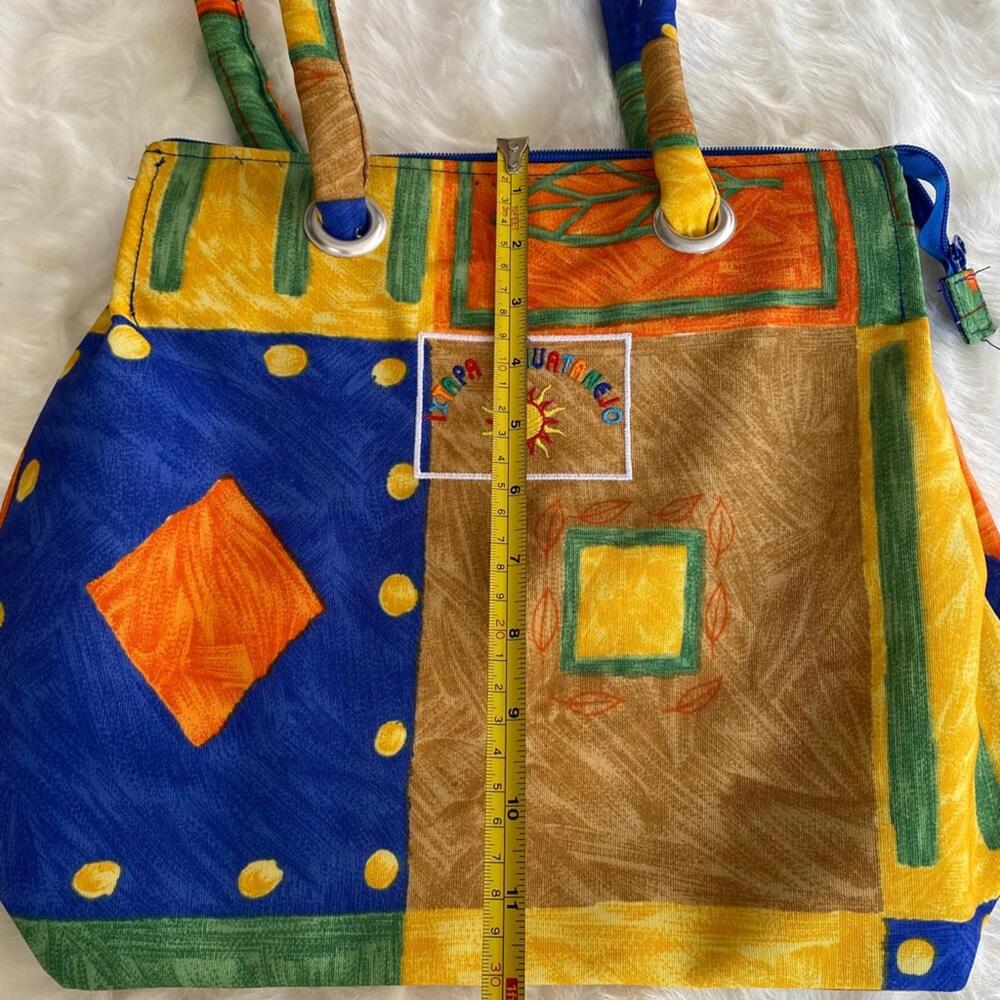 Colorful Patchwork Pattern Tote Bag - image 4